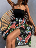 Floral Bandeau Dress with Relaxed Fit