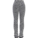 High-Waisted Striped Women's Pants: Stylish & Chic Design