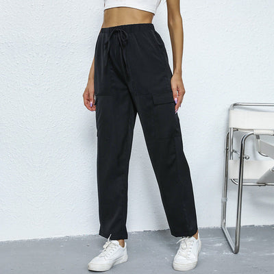 Adjustable Women's Cargo Pants with Side Pockets