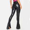 High-Shine Leggings with Trendy Side Zippers