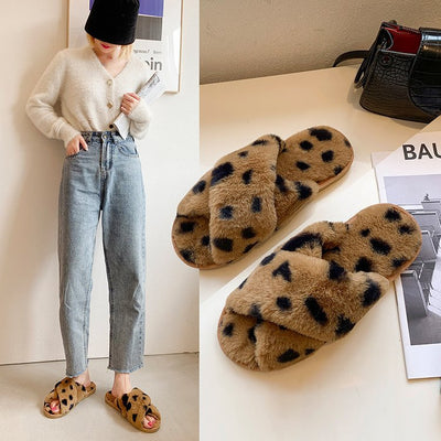 Cozy Women's Fluffy Slippers with Plush Insole