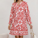 Decorative Pattern Women's Dress with Chic Design