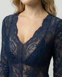 Chic Long Sleeve Lace Bodysuit for Women