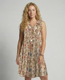Floral Mini Dress for Women – Sleeveless Style
