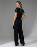Stylish Wide-Leg Jumpsuit with Waist Belt