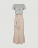 Stylish Wide-Leg Jumpsuit with Waist Belt