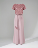 Stylish Wide-Leg Jumpsuit with Waist Belt