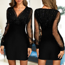 Sequined Women's Evening Dress for Sophisticated Events