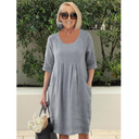Chic Pocketed Shift Dress for Everyday Style