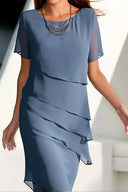 Chic Pleated Chiffon Dress for Any Occasion