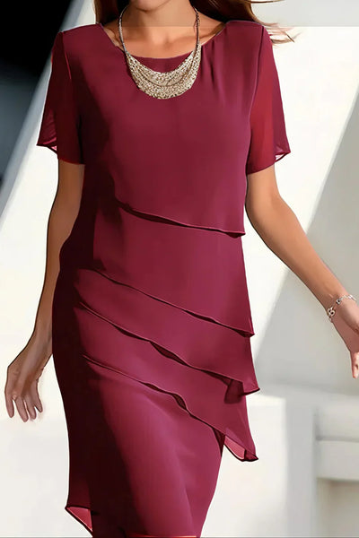 Chic Pleated Chiffon Dress for Any Occasion