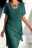 Chic Pleated Chiffon Dress for Any Occasion