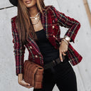 Chic Checked Blazers for Trendy Style