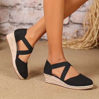 Orthopedic Black Sandals for All-Day Wear