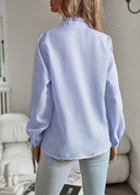Chic Striped Long Sleeve Blouse
