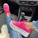 Chic Women's Lace-Up Shoes with Thick Sole