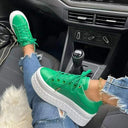 Chic Women's Lace-Up Shoes with Thick Sole
