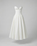 Chic Women's V-Neck Evening Dress with Flowy Skirt