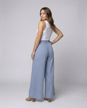 Chic Palazzo Pants for Women with Elastic Waist and Side Pockets