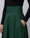 Flowing Maxi Skirt with Pocket Design for Women