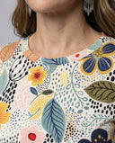 Floral Print Short Sleeve Women's Tee
