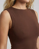 Chic Maxi Dress with High Slit and Draped Design