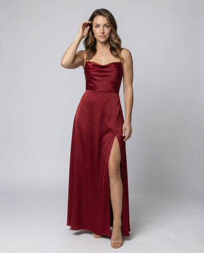 Silk Maxi Dress for Women - Flowy Style for Special Events