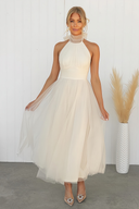 Chic Women's Evening Dress - Contemporary Design