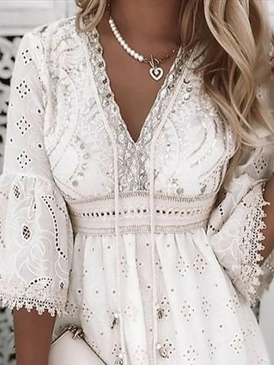 Ibiza-Inspired Bohemian Dress - Chic Summer Vibes