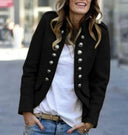 Trendy Blazer with Chic Modern Buttons