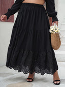 Chic Black Plus Size Skirt for Women