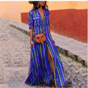 Striped Long Maxi Dress for Effortless Style