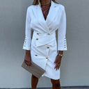 Chic Double-Breasted Blazer Dress