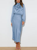 Satin Maxi Dress for Effortless Style