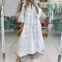 Chic Eyelet Embroidered Dress