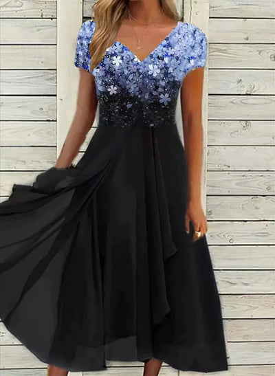 Flowy Chiffon Dress for Women