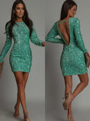 Chic Backless Winter Dress for Women