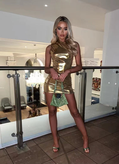 Shimmering Mini Dress for Night Out