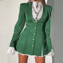 Ruffled Blazer Dress for Chic Style