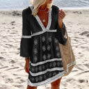 Chic Summer Dress with Batwing Sleeves