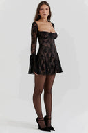 Retro Charm Corset Midi Dress