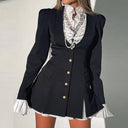 Ruffled Blazer Dress for Chic Style