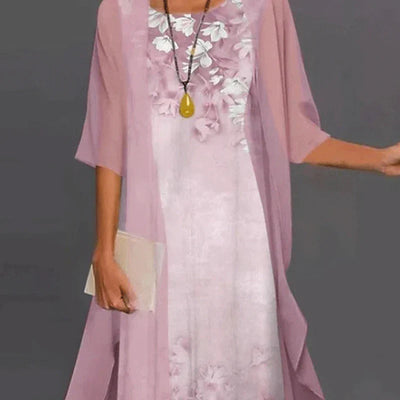 Chic Women's Dress in Breathable Fabric