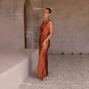 Elegant Satin Maxi Dress for Any Occasion