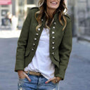 Trendy Blazer with Chic Modern Buttons