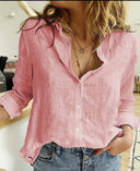 Sleek Women's Long-Sleeve Cotton Top