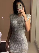 Trendy Sequin Mini Dress for Chic Style