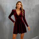 Red Velvet Dress for Festive Celebrations