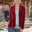 Vintage Velvet Blazer Jacket for Classic Style