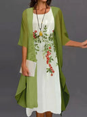 Chic Women's Dress in Breathable Fabric